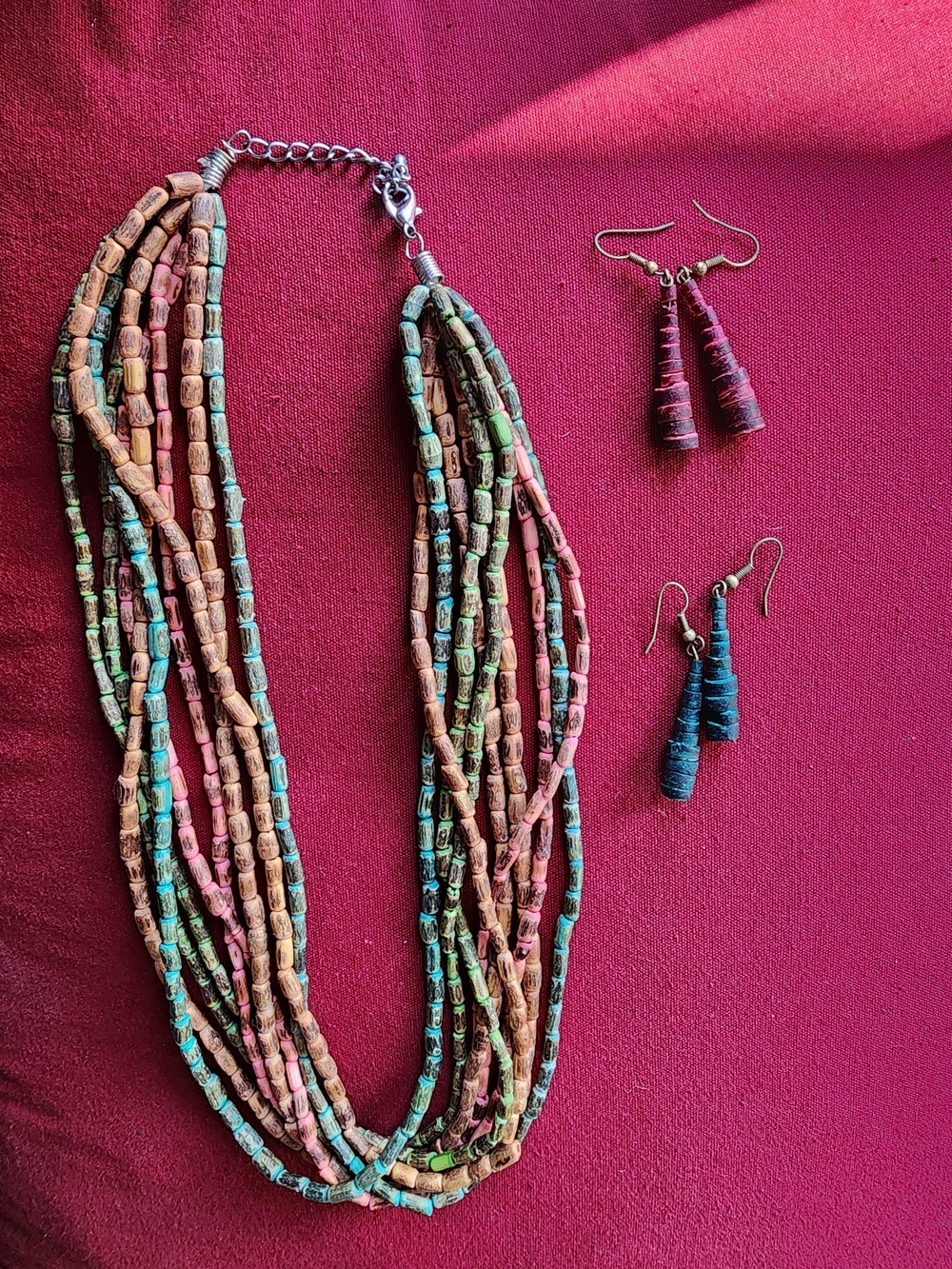 Multicolor Necklace & Earrings